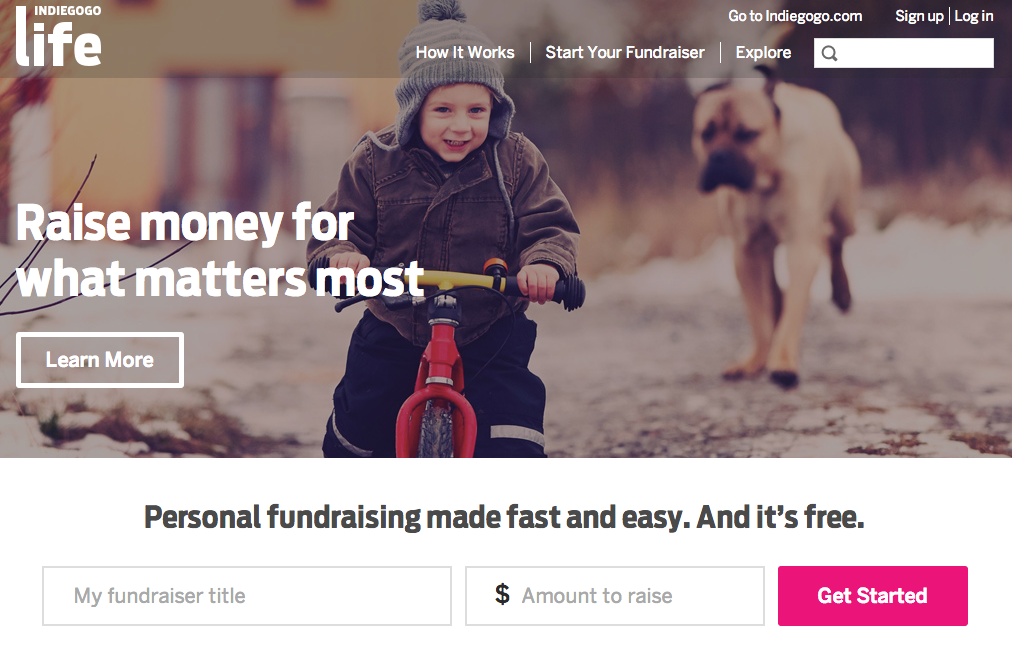 Indiegogo life screenshot