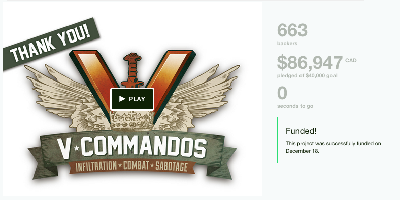 v-commandos kickstarter