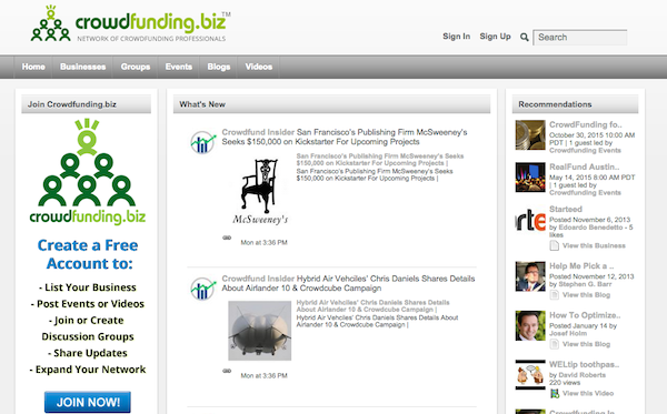 crowdfunding biz