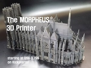 Morpheus 3D Printer kickstarter