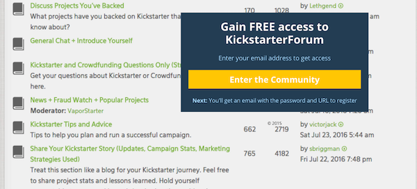 leadpages kickstarterforum