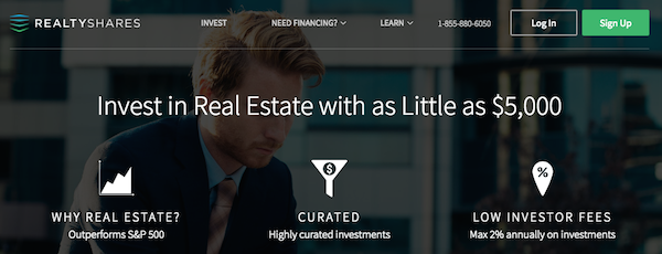 realtyshares-homepage-screenshot