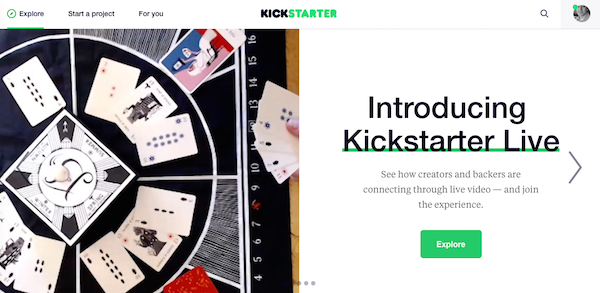 kickstarter-homepage